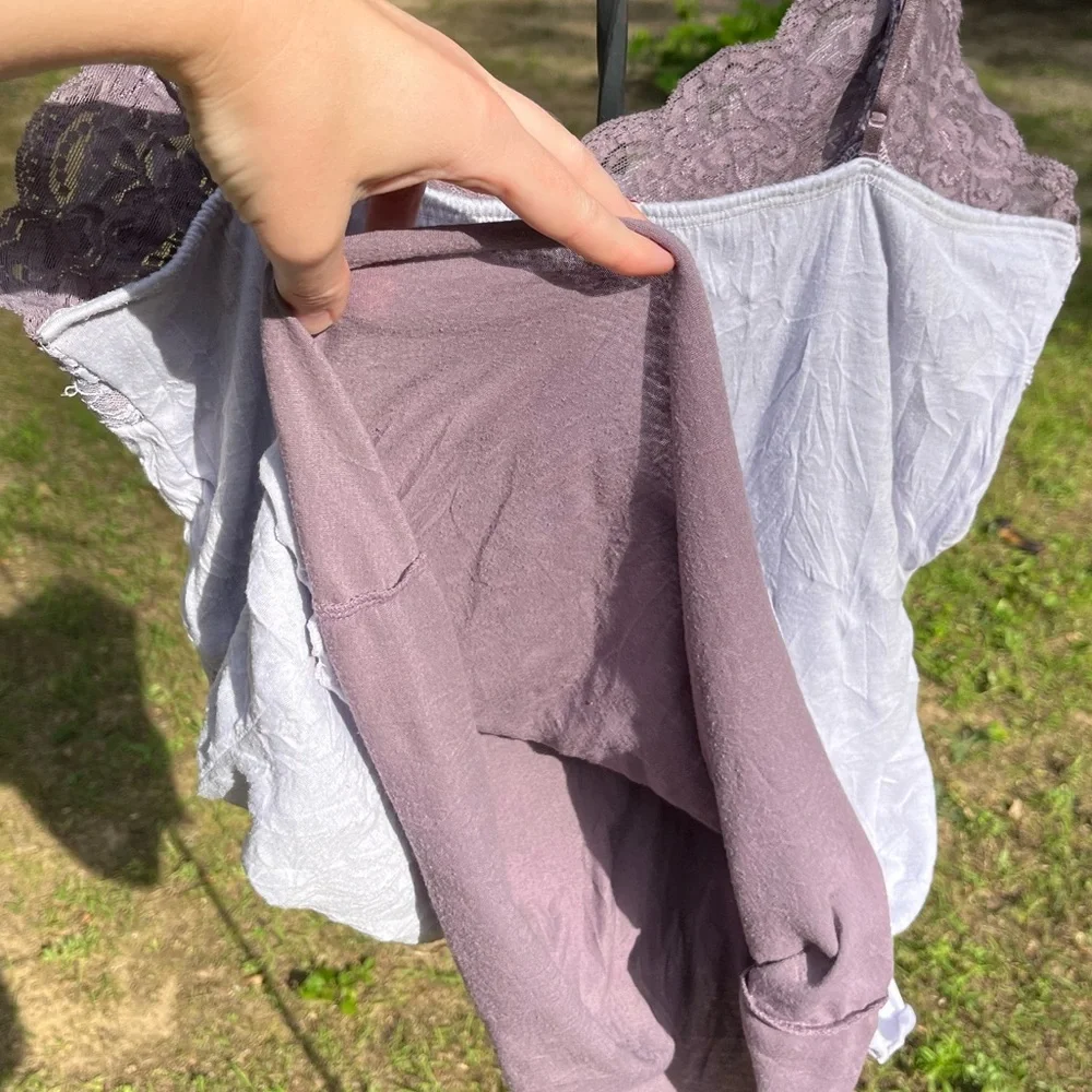 Y2K Vol. 1 Lace Sequin Cami Tank Top Purple Size XL Girly Fairy Whimsy - Picture 9 of 13